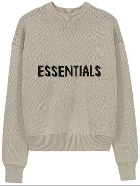 Fear of God Essentials x SSENSE Linen Knit Crewneck, size XS